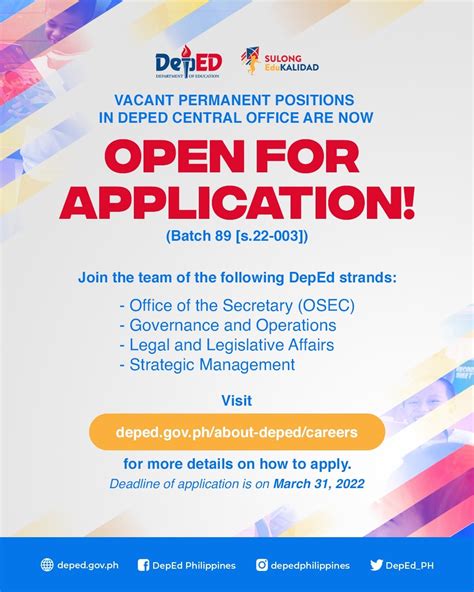 deped pasay hiring|New vacant permanent positions in the .